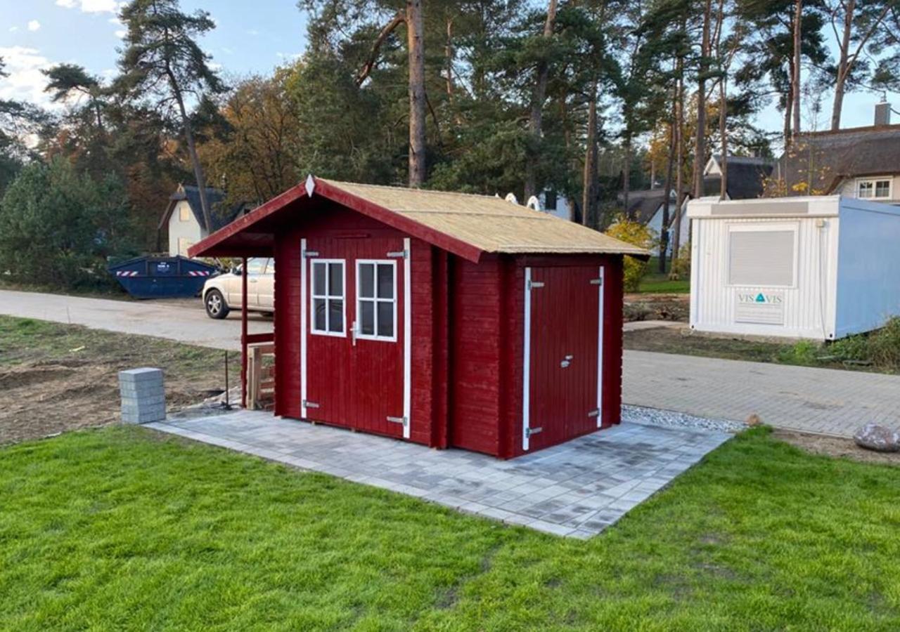 Modernes Reetdach-Ostseeferienhaus Bella Mare, Insel Usedom Mit Sauna, Kamin & Sonnenterrasse Zirchow 외부 사진