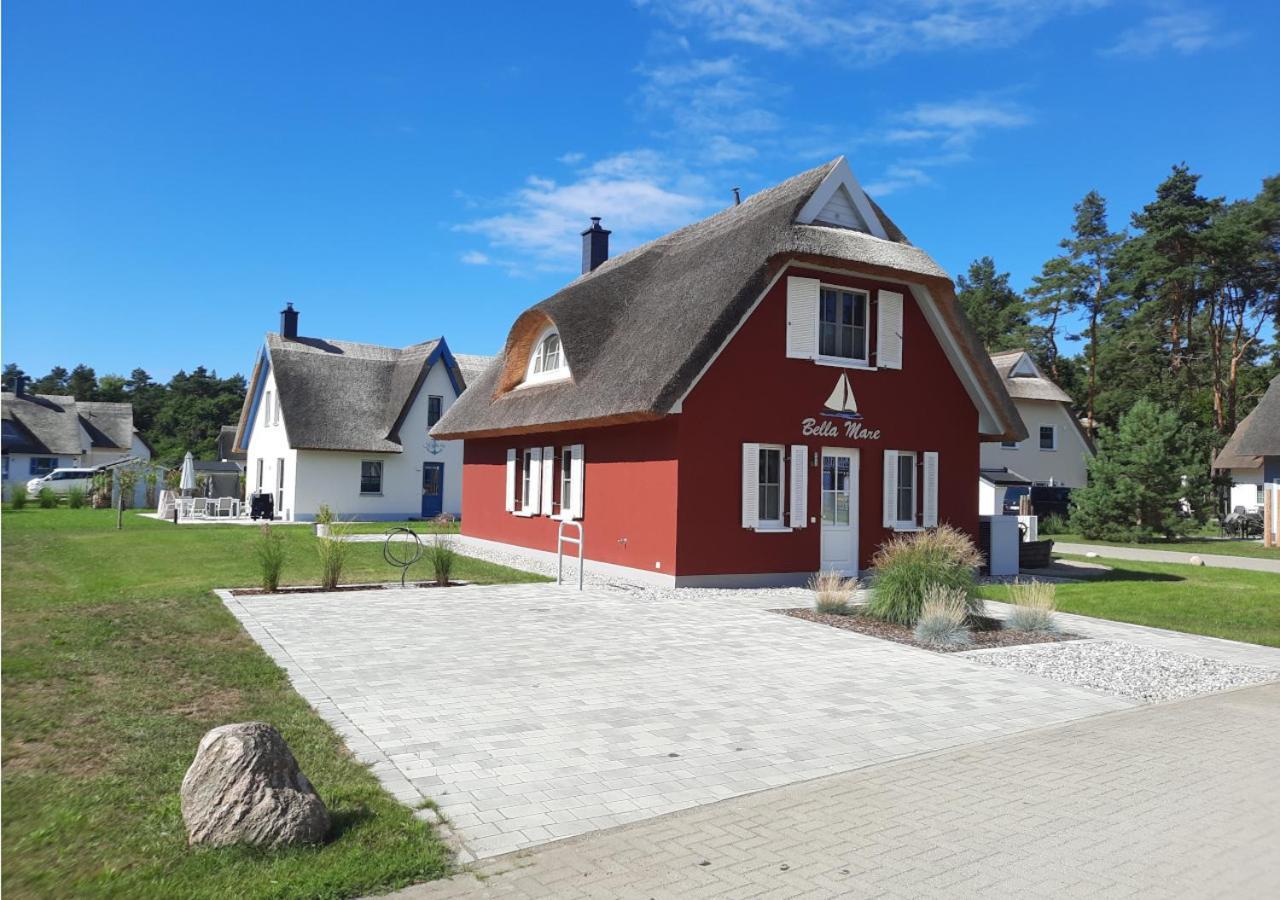 Modernes Reetdach-Ostseeferienhaus Bella Mare, Insel Usedom Mit Sauna, Kamin & Sonnenterrasse Zirchow 외부 사진