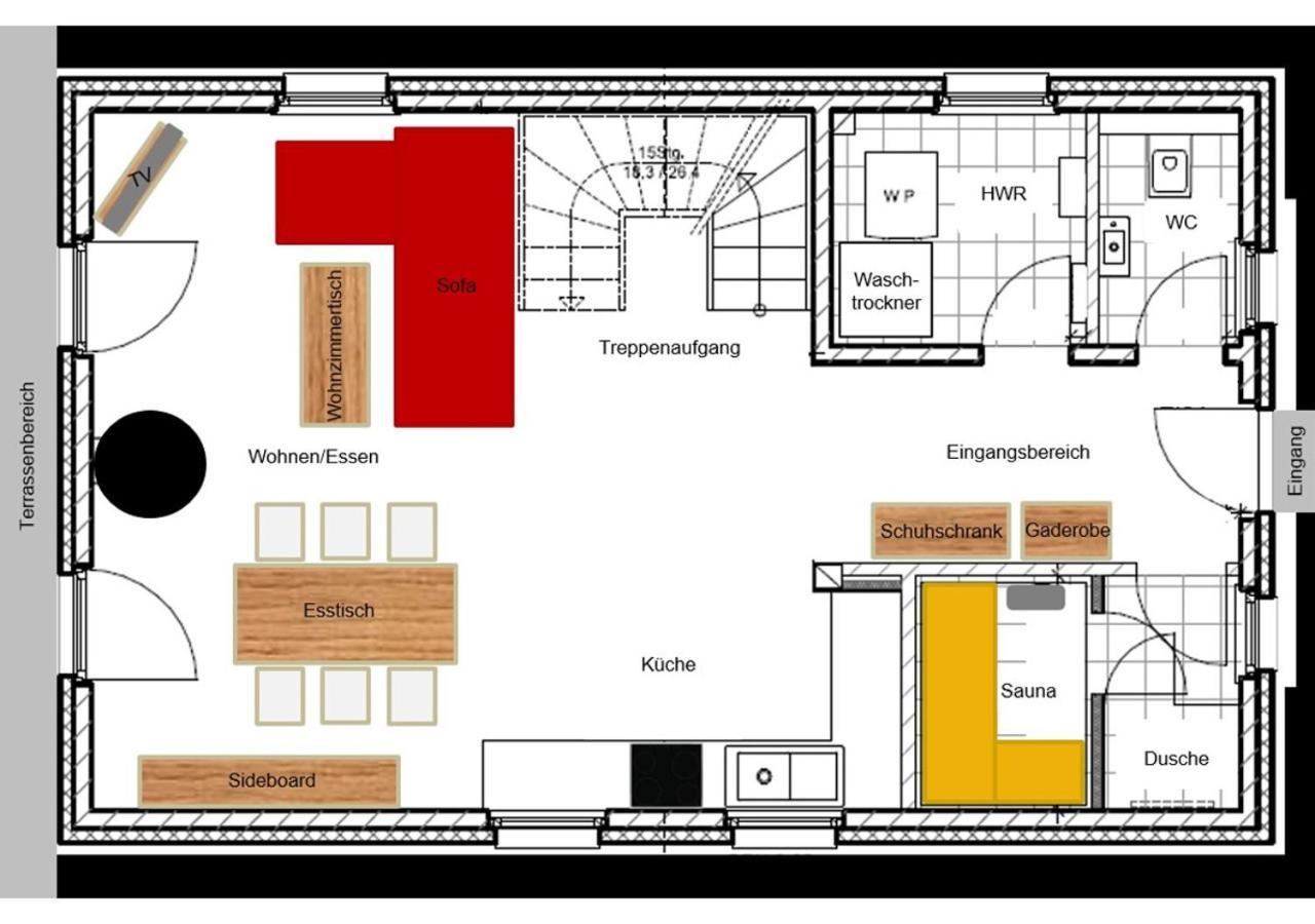 Modernes Reetdach-Ostseeferienhaus Bella Mare, Insel Usedom Mit Sauna, Kamin & Sonnenterrasse Zirchow 외부 사진