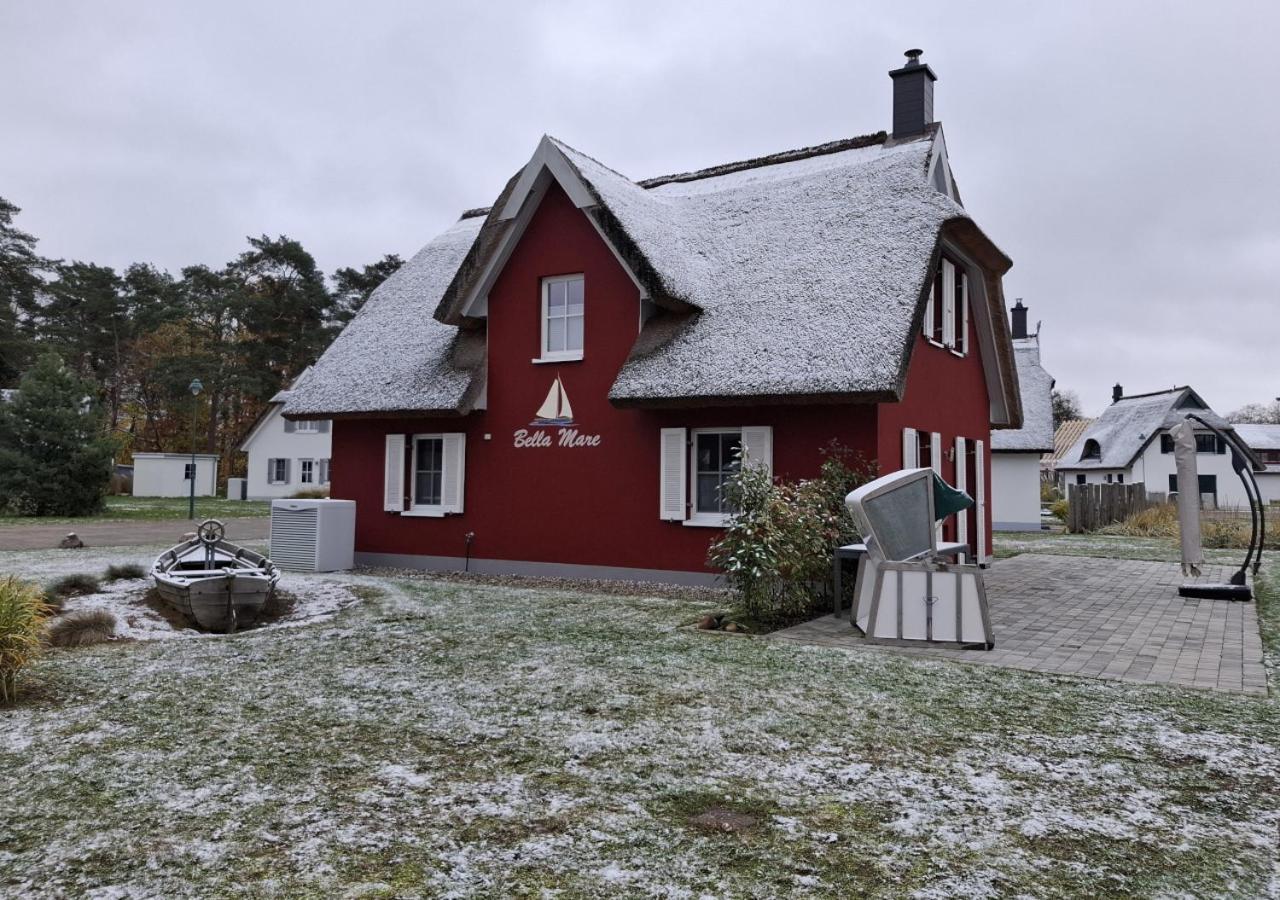 Modernes Reetdach-Ostseeferienhaus Bella Mare, Insel Usedom Mit Sauna, Kamin & Sonnenterrasse Zirchow 외부 사진